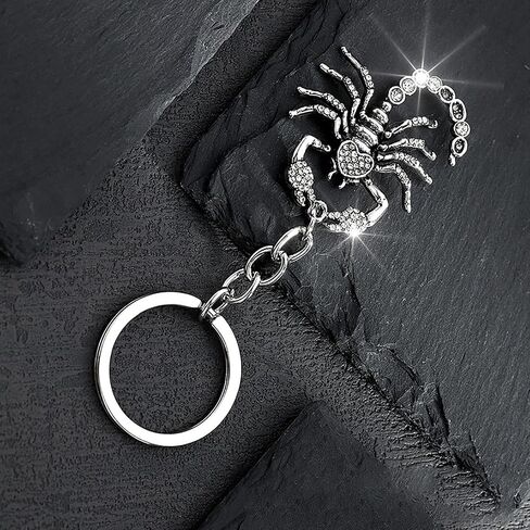 Scorpion Keychain,Vintage Gothic Punk Alloy Pendant,Y2K Dark Insect Charm,Scorpion Car Bag Accessories in Kuwait