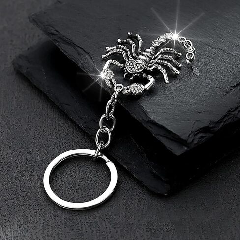 Scorpion Keychain,Vintage Gothic Punk Alloy Pendant,Y2K Dark Insect Charm,Scorpion Car Bag Accessories in Kuwait