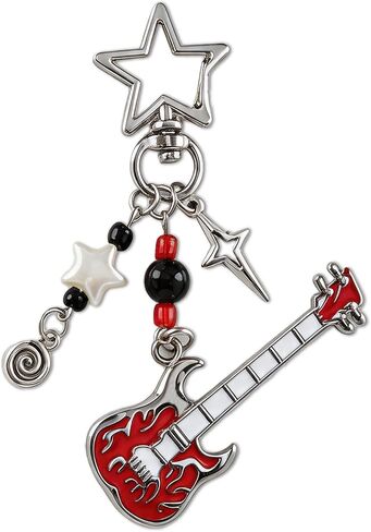 Guitar Bag Charms Keychain - Y2K Punk Purse Charm Car Key Chain Bags Accessories Music Lovers Birthday Gift for Women in Saudi Arabia