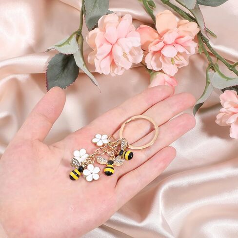 Bee Keychain Charm Honey Bee Decor CuteBee Gifts Key Chain Decor for Wallet Purse Handbags Backpack Accessories in Saudi Arabia