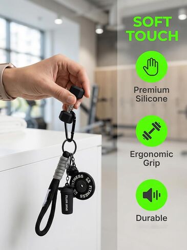 Fitness Keychain Set, Sporty Keychain with Dumbbell Charms, Valentine’s Day Gift for Gym Lovers in Kuwait