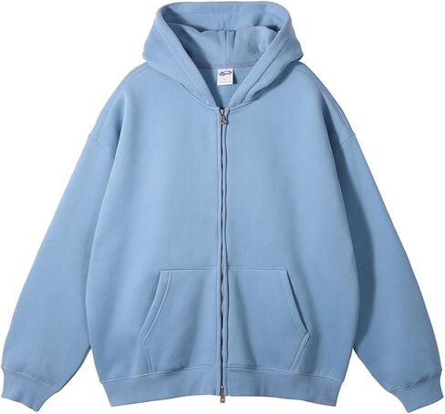 VFIVE UNFOUR Solid Color Zip Up Hoodies Men Winter Cotton Hooded Jacket Fashion Outwear Coat in Saudi Arabia