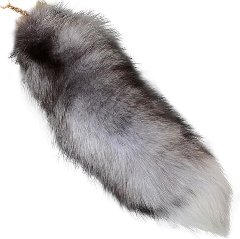 Fluffy Fox Tail Fur Keychain Cosplay Party Costume Furry Wolf Tails Handbag Accessory Hook Pendant for Women in Saudi Arabia
