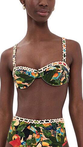 FARM Rio Women's Bird Leaves Underwire Bikini Top in Saudi Arabia