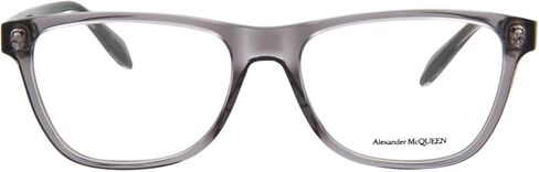 Alexander McQueen Square/Rectangle Optical Frames Grey Grey Transparent Luxury Eyewear Made In Italy Acetate Frame Designer Fashion for Everyday Luxury in Saudi Arabia