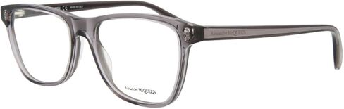 Alexander McQueen Square/Rectangle Optical Frames Grey Grey Transparent Luxury Eyewear Made In Italy Acetate Frame Designer Fashion for Everyday Luxury in Saudi Arabia