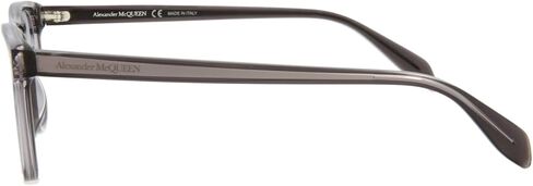 Alexander McQueen Square/Rectangle Optical Frames Grey Grey Transparent Luxury Eyewear Made In Italy Acetate Frame Designer Fashion for Everyday Luxury in Saudi Arabia