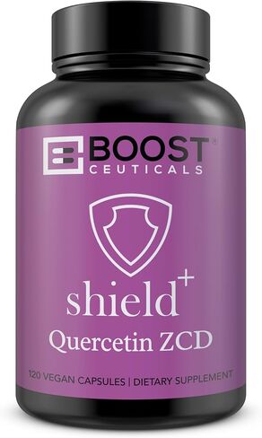 مكملات BoostCeuticals كيرسيتين (نقية 100٪) بدون مواد مالئة | كبسولات كيرسيتين 500 ملغ، نباتية، غير معدلة وراثيًا، بدون ستيرات - 200 كيرسيتين، كمية تكفي لمدة 6 أشهر in Kuwait