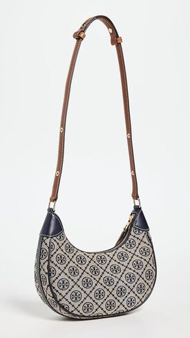 Tory Burch Women's T Monogram Crescent Bag in Kuwait