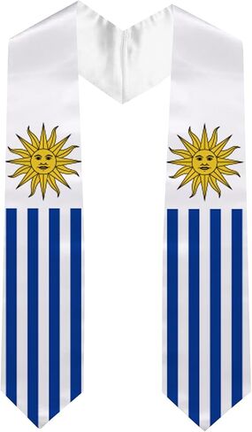 Graduation Stole National Flag, International Student Satin Unisex Graduation Sash Scarf 72 inches in Saudi Arabia