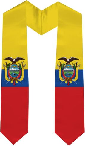 Graduation Stole National Flag, International Student Satin Unisex Graduation Sash Scarf 72 inches in Saudi Arabia