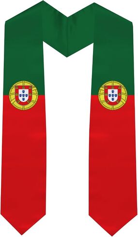 Graduation Stole National Flag, International Student Satin Unisex Graduation Sash Scarf 72 inches in Saudi Arabia