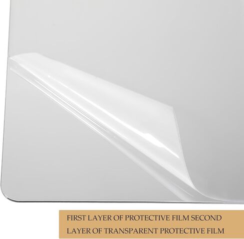 Shower Mirror Fogless for Shaving, 6.6" L x 5.1" W, Anti-Fog Frameless Bathroom Wall Mirror, Bathroom Accessories Shatterproof Men's Woman Wall Mirrors Hanging Makeup in Kuwait