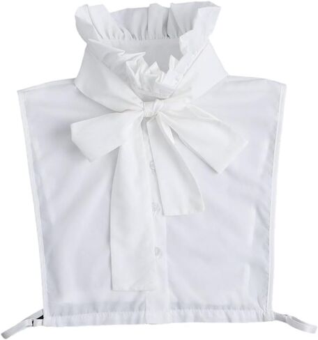 Bow Detachable Fake Collar Elegant DickeyStand Up Collar Women's Half Shirt Collar in Saudi Arabia