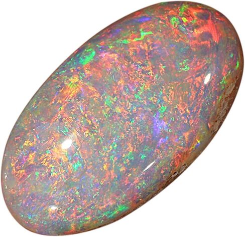 AA Natural Fire Certificate 12.00 Ratti Opal Stone + Oval Quality White Australian Astrological Loose Opal, Loose Gemstone, Opal, Loose Gemstone, , in Saudi Arabia
