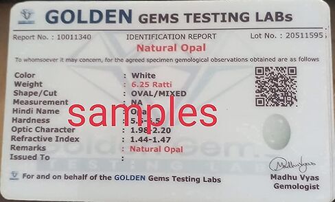 AA Natural Fire Certificate 12.00 Ratti Opal Stone + Oval Quality White Australian Astrological Loose Opal, Loose Gemstone, Opal, Loose Gemstone, , in Saudi Arabia