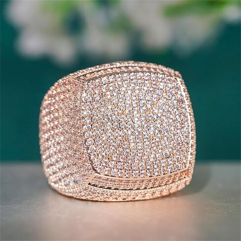 Gorgeous Brilliant Cubic Zirconia Rings for Women Luxury Party Jewelry in Kuwait