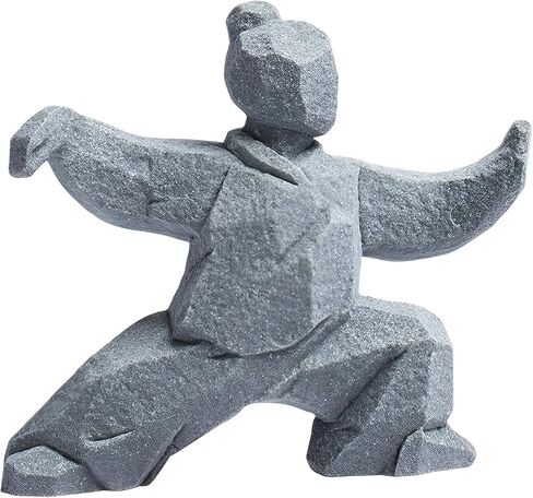 Tai Chi Statue, Yin Yang Figurine for Home Decor, Meditation Zen Sculpture, Feng Shui Gift, Handcrafted Sandstone Artwork for Office Bookshelf Desktop Decor (Style C) in Saudi Arabia
