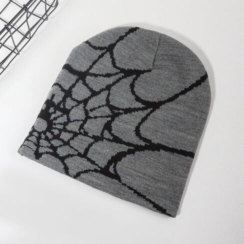Y2K Gothic Beanie Spider Skull Knitted Hat for Men Women Wool Acrylic Winter Warm Daily Outdoor Casual in Kuwait