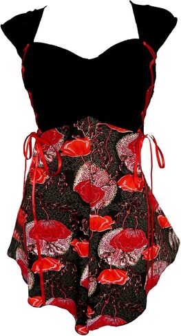 Dare to Wear Victorian Gothic Boho Women's Plus Size Cinch Corset Top in Saudi Arabia