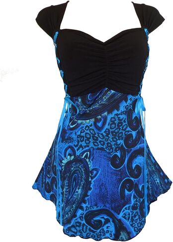Dare to Wear Victorian Gothic Boho Women's Plus Size Cinch Corset Top in Saudi Arabia