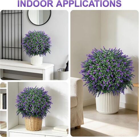 27" Artificial Outdoor Lavender Boxwood Topiary Ball Tree, Set of 2 UV Resistant Faux Silk Shrubs with Ground Spikes, Large Fake Boxwood Plants bushes for Garden, Porch, Patio Decor and Reception in Saudi Arabia
