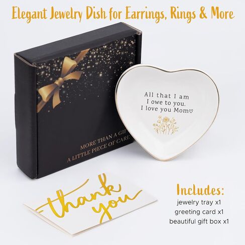 Mother of the Bride Gifts, Mom Gifts from Bride Wedding Favor, Bridal Shower Gift, Gifts for Mom, Mom Present, 4"x4" Jewelry Dish Trinket Tray in Saudi Arabia