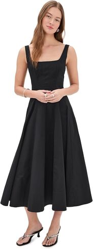 STAUD Women's Wells Dress, Black, 8 in Saudi Arabia