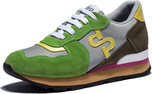 OPP Women Fashion Sneakers Casual Lace-up Suede Leather Athletic Tennis Sports Gym Running Shoes Women in Kuwait