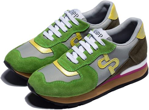 OPP Women Fashion Sneakers Casual Lace-up Suede Leather Athletic Tennis Sports Gym Running Shoes Women in Kuwait