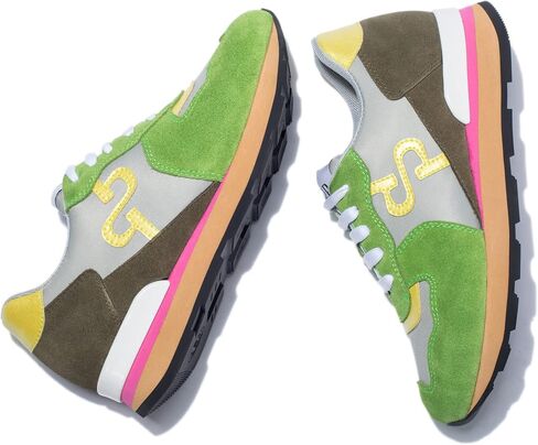 OPP Women Fashion Sneakers Casual Lace-up Suede Leather Athletic Tennis Sports Gym Running Shoes Women in Kuwait