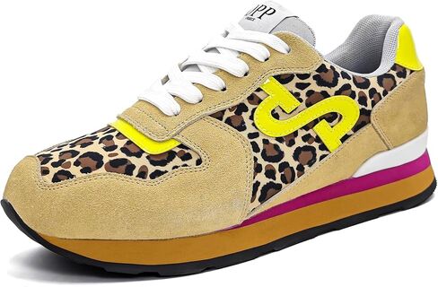 OPP Women Fashion Sneakers Casual Lace-up Suede Leather Athletic Tennis Sports Gym Running Shoes Women in Kuwait