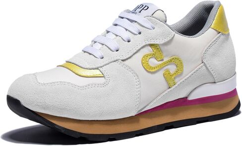 OPP Women Fashion Sneakers Casual Lace-up Suede Leather Athletic Tennis Sports Gym Running Shoes Women in Kuwait