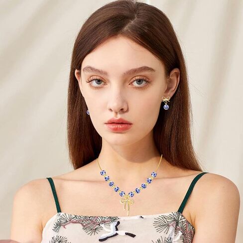 NEWITIN 2 Pieces Summer Beach Jewelry for Women Chunky Beaded Necklace Bracelet Trendy Big Resin Beaded Choker Boho Charm Statement Colorful Jewelry Set for Women in Saudi Arabia