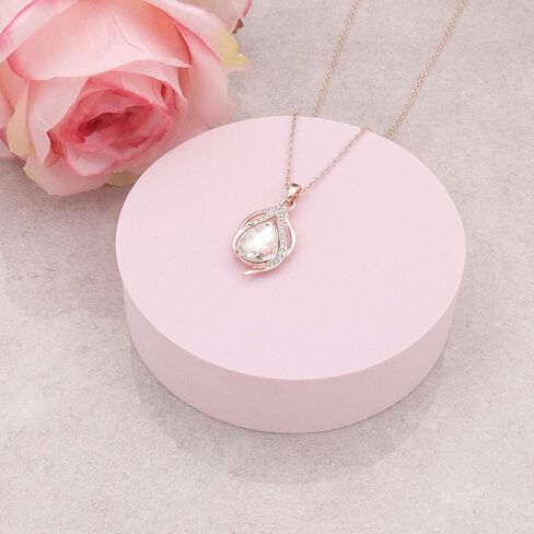 Bridesmaid Jewelry Set for Women 1-4-6-8 Sets Teardrop Necklace Earring Set for Wedding Party Gift in Saudi Arabia