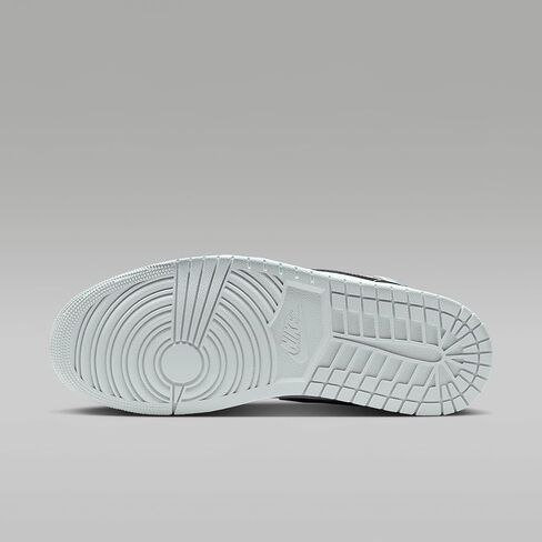 حذاء Air Jordan 1 Mid للرجال (أسود/هالة/أبيض/أزرق مربع) in Kuwait
