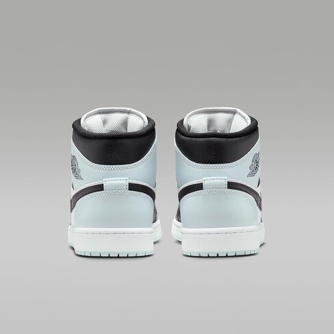 حذاء Air Jordan 1 Mid للرجال (أسود/هالة/أبيض/أزرق مربع) in Kuwait
