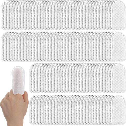 150 Pcs Dogs Cleaning Cloth Fingers Dog Ear Wipes for Pet Cotton Finger Cots Gauze Pads Cots Fingers Gloves Disposable Gauze Sleeve Protection Tips Breathable for Cat Teeth Cleanings Grooming Nail in Kuwait