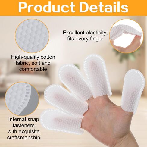 150 Pcs Dogs Cleaning Cloth Fingers Dog Ear Wipes for Pet Cotton Finger Cots Gauze Pads Cots Fingers Gloves Disposable Gauze Sleeve Protection Tips Breathable for Cat Teeth Cleanings Grooming Nail in Kuwait