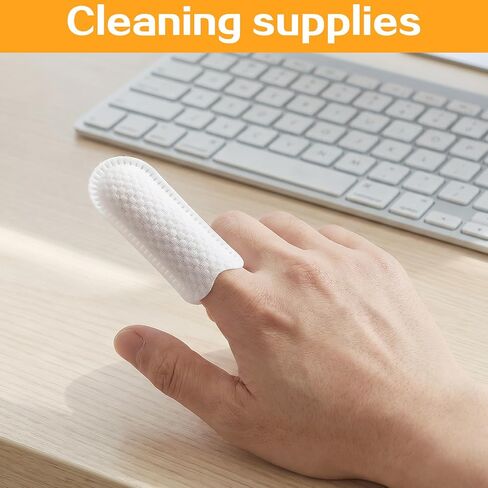 150 Pcs Dogs Cleaning Cloth Fingers Dog Ear Wipes for Pet Cotton Finger Cots Gauze Pads Cots Fingers Gloves Disposable Gauze Sleeve Protection Tips Breathable for Cat Teeth Cleanings Grooming Nail in Kuwait