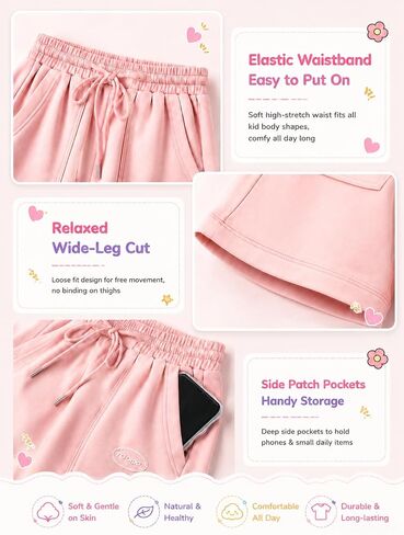 3 Pack Girls Bermuda Short-100% Cotton, Cargo Athletic Shorts Knee Length w/Drawstring Pockets for Soccer Sports/Daily Wear in Kuwait