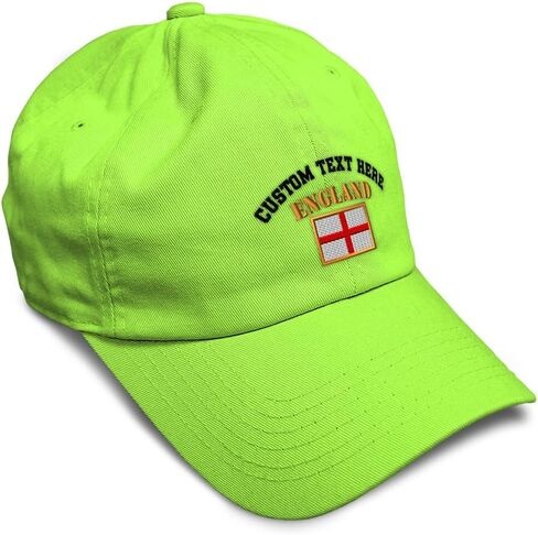 Speedy Pros Soft Baseball Hat Embroidered Dad Hat England Flag Embroidery Men & Ladies Baseball Cap Cotton in Kuwait