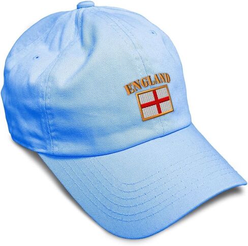 Speedy Pros Soft Baseball Hat Embroidered Dad Hat England Flag Embroidery Men & Ladies Baseball Cap Cotton in Kuwait