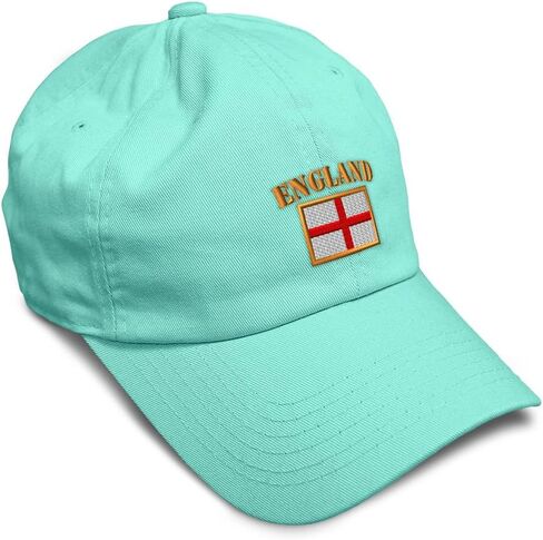 Speedy Pros Soft Baseball Hat Embroidered Dad Hat England Flag Embroidery Men & Ladies Baseball Cap Cotton in Kuwait