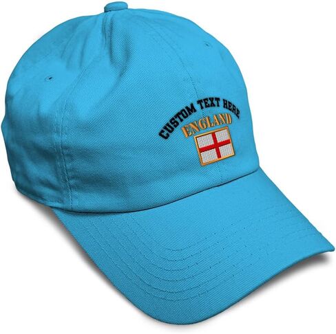 Speedy Pros Soft Baseball Hat Embroidered Dad Hat England Flag Embroidery Men & Ladies Baseball Cap Cotton in Kuwait