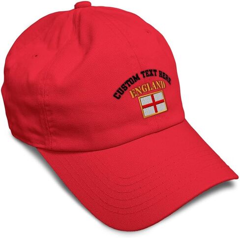 Speedy Pros Soft Baseball Hat Embroidered Dad Hat England Flag Embroidery Men & Ladies Baseball Cap Cotton in Kuwait
