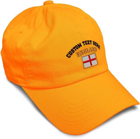 Speedy Pros Soft Baseball Hat Embroidered Dad Hat England Flag Embroidery Men & Ladies Baseball Cap Cotton in Kuwait