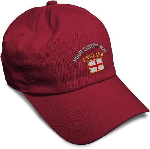 Speedy Pros Soft Baseball Hat Embroidered Dad Hat England Flag Embroidery Men & Ladies Baseball Cap Cotton in Kuwait
