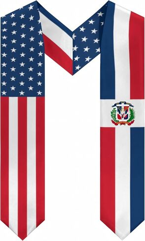 Class of 2026 National Flag Graduation Stole, Multicultural Study Abroad Proud Graduation Sash for College Graduates in Kuwait