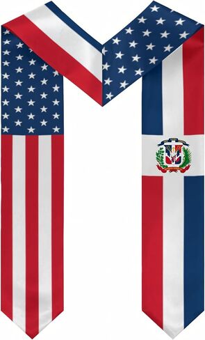 Class of 2026 National Flag Graduation Stole, Multicultural Study Abroad Proud Graduation Sash for College Graduates in Kuwait
